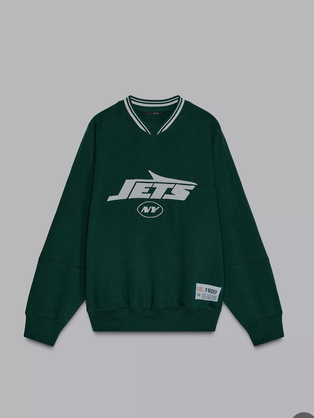 Zara NFL New York Jets Fleece Sweatshirt Pullover